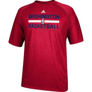 adidas Youth Washington Wizards Practice Short Sleeve T Shirt   Size Large, Red