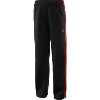 adidas Boys Designator Pants   Size: Large, Black/scarlet