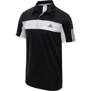 adidas Mens Galaxy Short Sleeve Tennis Polo Shirt   Size: Medium, Black/white