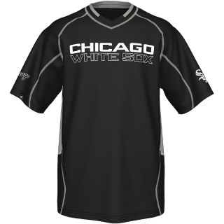 MAJESTIC ATHLETIC Mens Chicago White Sox Fast Action V Neck T Shirt   Size: