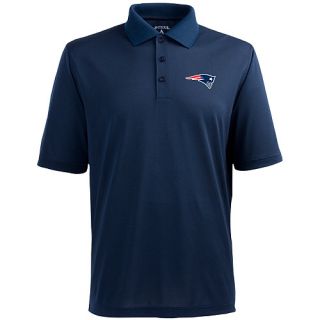 Antigua Mens New England Patriots Pique Xtra LiteDesert Dry Moisture