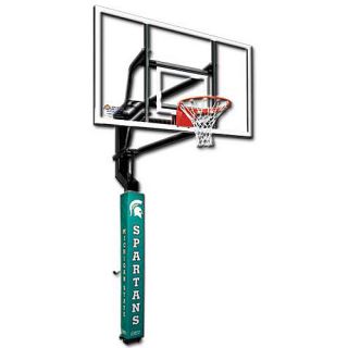 Goalsetter Michigan State Spartans Basketball Pole Pad, Black (PC824MIS1)