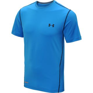 UNDER ARMOUR Mens HeatGear Sonic Fitted Short Sleeve Top   Size: Xl, Electric
