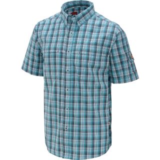 DAKOTA GRIZZLY Mens Gavin Short Sleeve Shirt   Size: 2xl, Aqua