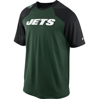 NIKE Mens New York Jets Dri FIT Fly Slant Top   Size: Medium, Fir/white