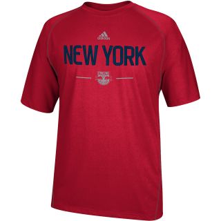 adidas Mens New York Red Bulls Authentic ClimaLite Short Sleeve T Shirt   Size: