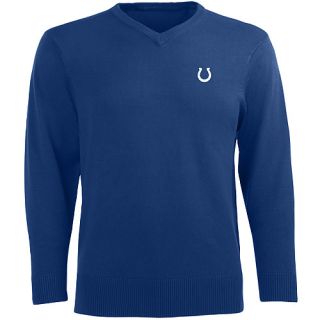 Antigua Mens Indianapolis Colts Ambassador Knit V Neck Sweater   Size Medium,