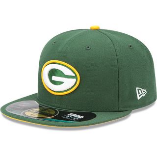 NEW ERA Mens Green Bay Packers Official On Field 59FIFTY Fitted Cap   Size: 7.
