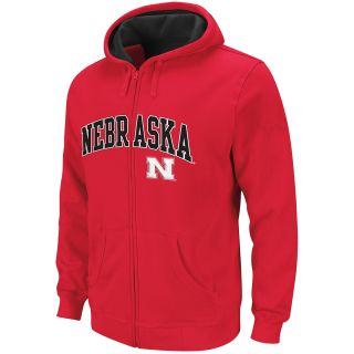 adidas Youth Nebraska Cornhuskers Basic Fleece Full Zip Hoody   Size Medium,