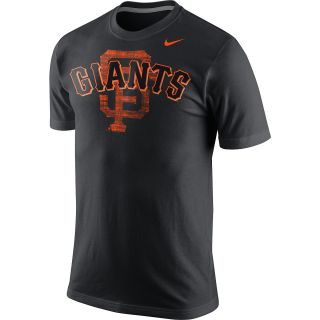 NIKE Mens San Francisco Giants Team Issue Woodmark Short Sleeve T Shirt   Size: