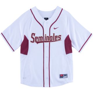 NIKE Youth Florida State Seminoles Replica Baseball Jersey   Size: Medium, White