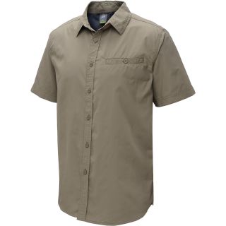 ALPINE DESIGN Mens Tech Short Sleeve Shirt   Size Medium, Walnut