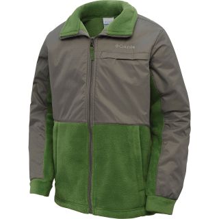 COLUMBIA Boys Steens Mountain Overlay Fleece Jacket   Size: 2xs, Dark