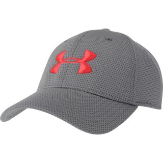 UNDER ARMOUR Mens Blitzing Stretch Fit Cap   Size: M/l, Graphite/red