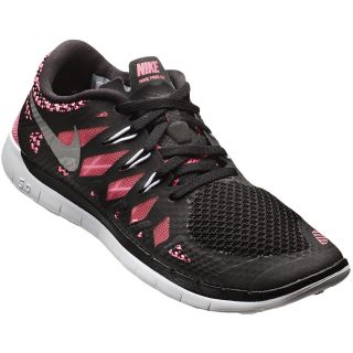 NIKE Girls Free Run+ 5.0 Running Shoes   Grade School   Size 5.5, Black/pink