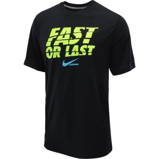 NIKE Mens Dri FIT Legend Fast Or Last Short Sleeve Lacrosse T Shirt   Size Xl,