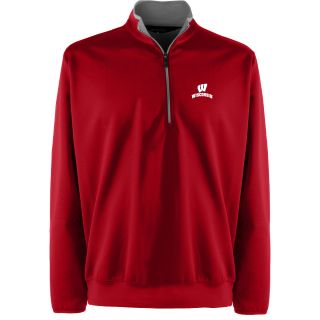 Antigua Mens Wisconsin Badgers Leader Pullover   Size Large, Badgers Dark Red