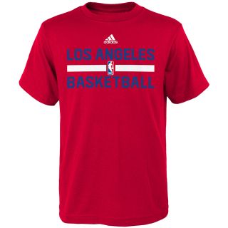 adidas Youth Los Angeles Clippers Practice Short Sleeve T Shirt   Size: Large,