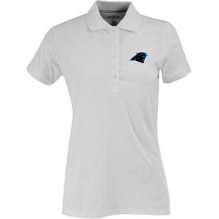 Antigua Womens Carolina Panthers Spark 100% Cotton Washed Jersey 6 Button