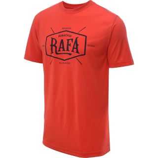 NIKE Mens Rafa Short Sleeve Tennis T Shirt   Size: Medium, Crimson