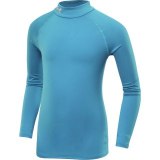 UNDER ARMOUR Girls Evo ColdGear Fitted Long Sleeve Mock Top   Size Medium,