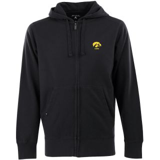 Antigua Mens Iowa Hawkeyes Fleece Full Zip Hooded Sweatshirt   Size XL/Extra