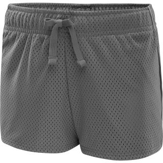 UNDER ARMOUR Girls Front Runner Shorts   Size Small, Steel/black