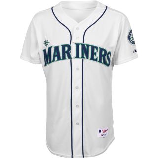 Majestic Athletic Seattle Mariners Blank Authentic Home Jersey   Size: Size 44,