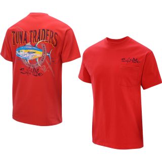 SALT LIFE Mens Tuna Traders Short Sleeve T Shirt   Size: Xl, Red