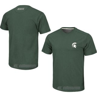 COLOSSEUM Mens Michigan State Spartans Mirage V Neck T Shirt   Size: Medium,