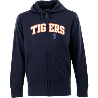 Antigua Mens Detroit Tigers Full Zip Hooded Applique Sweatshirt   Size: