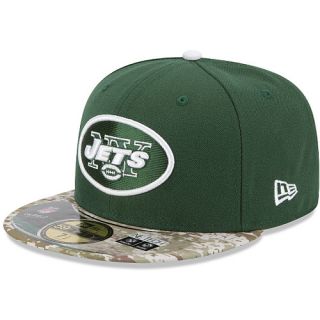 NEW ERA Mens New York Jets Salute To Service Camo 59FIFTY Fitted Cap   Size 7.