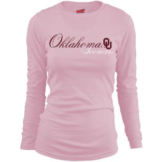 MJ Soffe Girls Oklahoma Sooners Long Sleeve T Shirt   Soft Pink   Size Small,