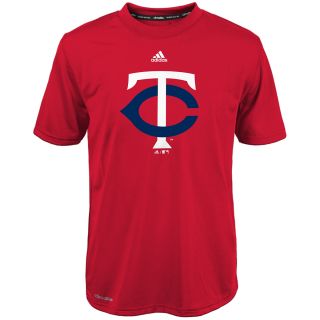 adidas Youth Minnesota Twins ClimaLite Team Logo Short Sleeve T Shirt   Size: