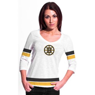 LEVELWEAR Womens Boston Bruins Scrimmage Chloe Elbow Sleeve T Shirt   Size: Xl,