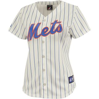 Majestic Athletic New York Mets Blank Womens Replica Home Jersey   Size: