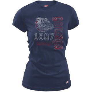 MJ Soffe Womens Gonzaga Bulldogs T Shirt   Navy   Size Large, Gonzaga