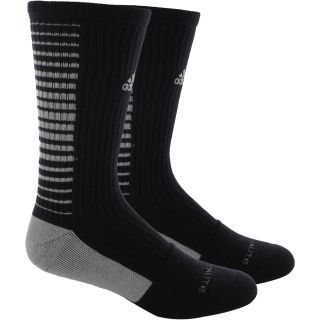 adidas Team Speed Vertical Crew Sock   Size: Large, Black/aluminum 2 (5126960)