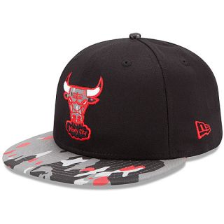 NEW ERA Mens Chicago Bulls Camo Break 9FIFTY Adjustable Cap   Size: Ml, Black