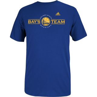 adidas Mens Golden State Warriors The Bays Team Short Sleeve T Shirt   Size: