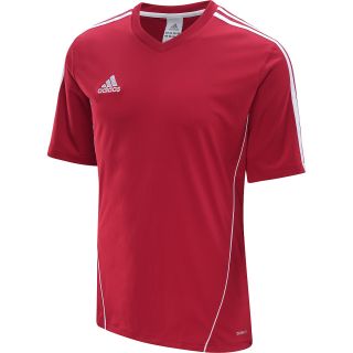adidas Mens Estro 12 Short Sleeve Soccer Jersey   Size: Xl, Berry/white