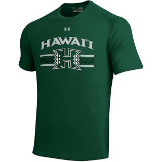 UNDER ARMOUR Mens Hawaii Rainbow Warriors Tech Short Sleeve T Shirt   Size:
