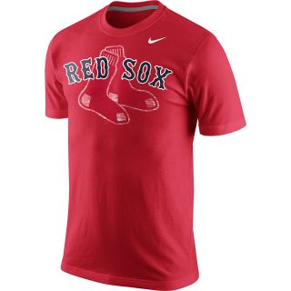 NIKE Mens Boston Red Sox Team Issue Woodmark Short Sleeve T Shirt   Size: