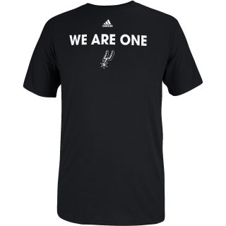 adidas Mens San Antonio Spurs We Are One Short Sleeve T Shirt   Size: Medium,
