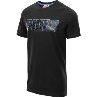 PUMA Mens Logo Short Sleeve T Shirt   Size: Xl, Black