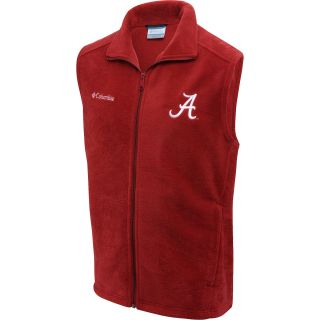COLUMBIA Mens Alabama Crimson Tide Full Zip Flanker Vest   Size: Small, Beet