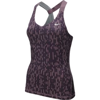 NIKE Womens Printed Knit Tennis Tank   Size: Small, Purple/silver