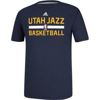 adidas Mens Utah Jazz Practice ClimaLite Short Sleeve T Shirt   Size: Small,
