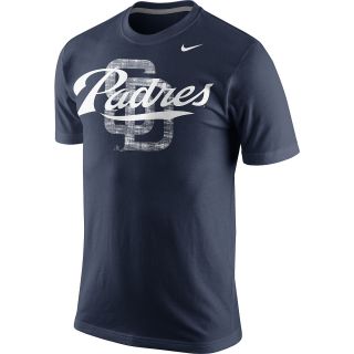 NIKE Mens San Diego Padres Team Issue Woodmark Short Sleeve T Shirt   Size: