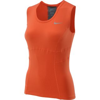 NIKE Womens Power Tennis Tank   Size: Large, Turf Orange/grey